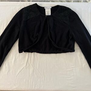 BLACK CARDIGAN COVER UP TOP